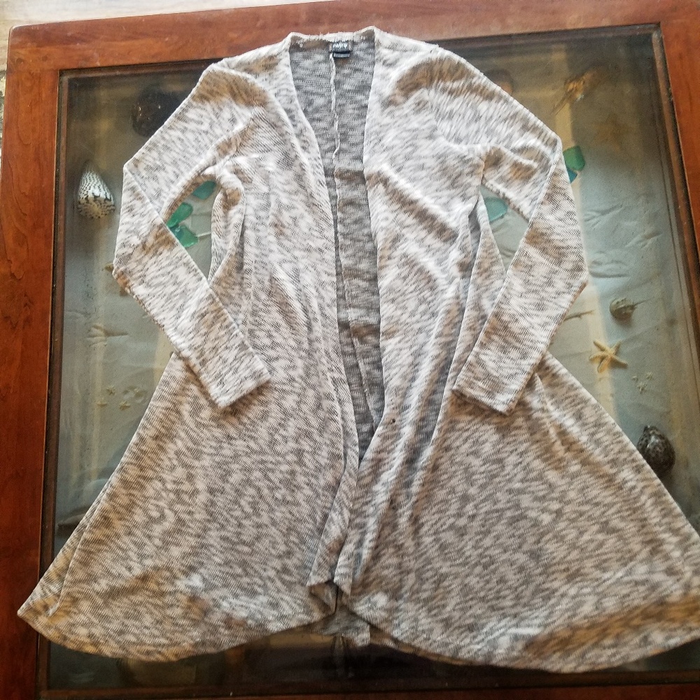 Light grey cardigan sweater
